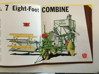 JOHN DEERE No.  7 COMBINE Brochure 1937?? w/ GIANT FOLD OUT 32 pages 3