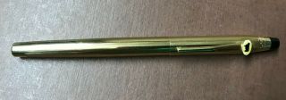 Vintage Cross 12k Gold Filled Classic Century Rollerball Pen Cow Logo