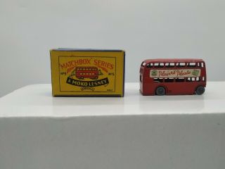 Matchbox Series Nº5 With Box - Rare London Bus - Moko Lesney 5a -