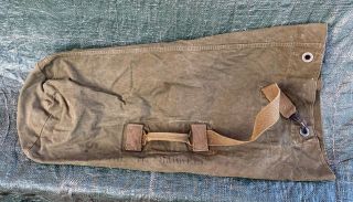 Vintage Wwii Us Military Army Duffle Bag With Strap 1944 Named