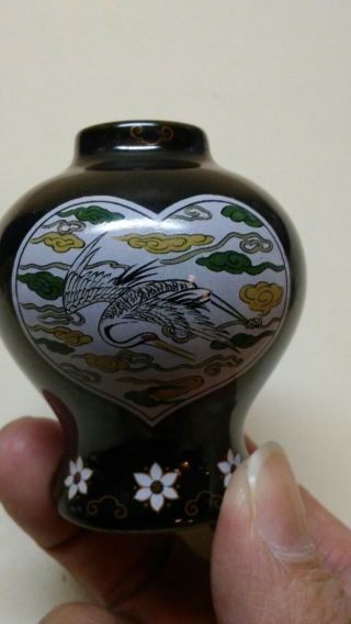 Vintage Miniature Asian Chinese Japanese Porcelain Vase 3