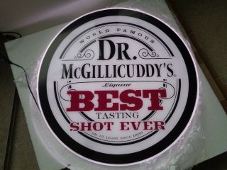 Dr Mcgillicuddys " Best Shot Ever " Led Bar Sign 18 Inch - Cool Doctors Rare