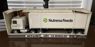Vintage Nutrena Feeds Nylint Gmc 18 - Wheeler - Truck & Trailer – 911 - Z - Nib