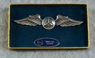 Wwii Era Cap Civil Air Patrol Pilot Wing Badge Sterling