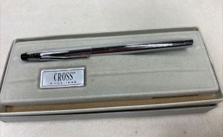 Cross Century Silver Chrome Selectip Rollerball Pen Usa No Cartridge