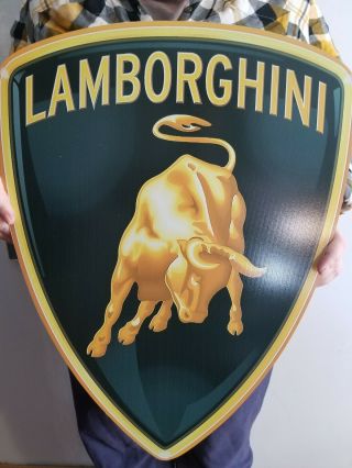 Lamborghini dealer sign AUTOMOBILIA LARGE 3