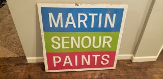 3ftx3ft Napa Martin Senour Paints Wall Gas Oil Sign Feed Seed