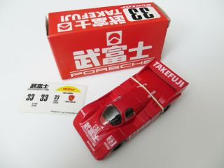 Tomica F36 Porsche 956 Red Dunlop Takefuji Tomy Japan Diecast Car 33 1989