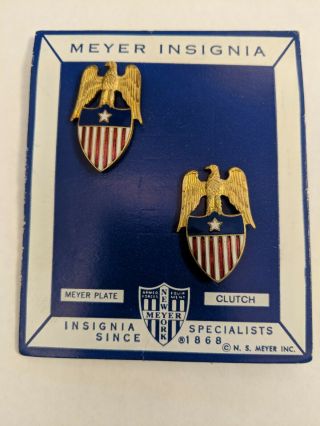 Wwii Military Eagle Shield Army Navy Marine Di Unit Pin By Meyer Ny Card Nos