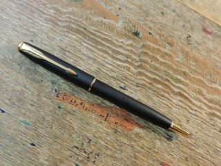 Old Vintage 1997 Iip Matte Black Gold Trim Gt Parker Sonnet Ballpoint Pen France