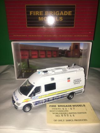 Fire Brigade Models Fbm Mercedes Benz Sprinter Kent Police Incident Command 1.  43