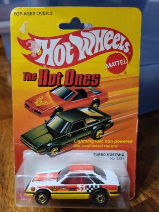 Hot Wheels The Hot Ones Turbo Mustang No.  3361 Goodyear Stp Car 31 1979 Malaysia