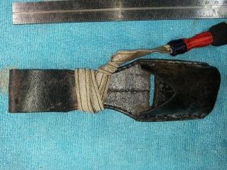German Dagger Bayonet Wwii Ww2 Leather Frog Hanger And Knot Unknown Branch