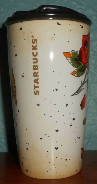 Starbucks Coffee MERMAID Siren Sailor TATTOO Ceramic Double Wall Tumber Mug 2