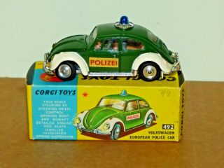 Corgi 492 Volkswagen European Police Car
