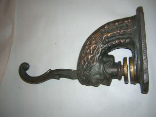 Vintage Cast Iron Lion Head Notary Press Stamp Seal
