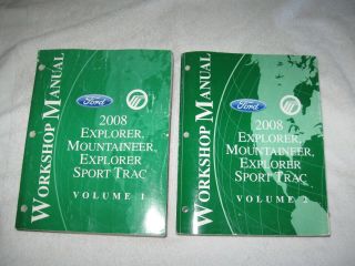 2008 Ford Explorer Sport Trac Mercury Mountaineer Service Shop Repair Manuals