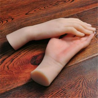 Realistic Silicone Female Hand Model Prop Mannequin for Jewelry Glove Displays 2