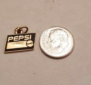 Pepsi Cola / Pepsi 10k Gold Charm,  Early 90s Logo