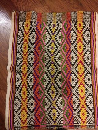 Navajo Style Saddle Blanket Vintage Mexican Weaving Southwest 40x30 "
