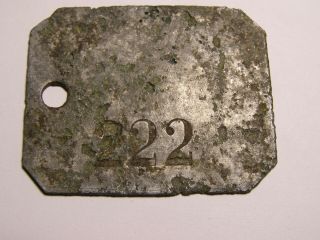RARE WW2 GERMAN LUFTWAFFE MG FF FACTORY POW WORKERS ID DOG TAG TOKEN 3