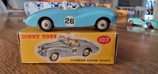 Dinky Toys 107 Sunbeam Alpine Sports