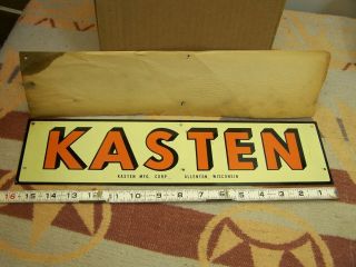 Old Stock Kasten Agriculture Farm Seed Equipment Sign Allenton Wis.  Paper