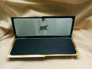 Montblanc Black Pen Box / Case For Two Pens