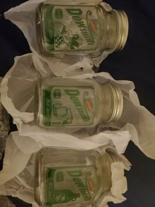 Rare Limited Edition Dewshine Mason Jar Set 1 2 3 Complete Mountain Dew 2015
