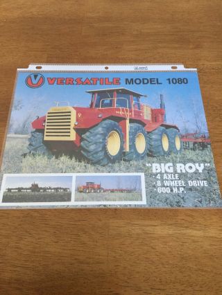 Versatile 1080 Big Roy Brochure Advertising
