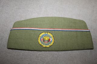 Scarce Ww1/ww2 U.  S.  Polish Legion American Veterans Wool Overseas Hat