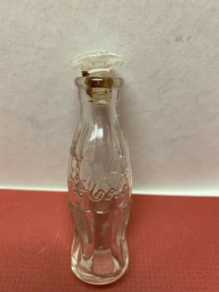 1930s Empty Coca - Cola Glass Perfume Bottle - 3.  5 Inches Tall -