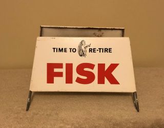 Fisk Tire Display Double Sided Advertising Rack Sign