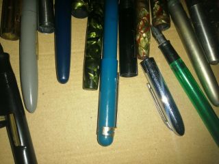 Box of Vintage Fountain Pens and Parts for spares and repairs 3