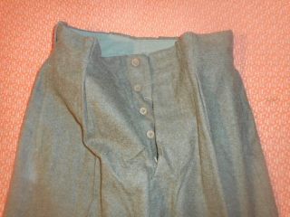 FRANCE ARMY : 1950 BROWN WOOL BATTLEDRESS TROUSERS MILITARIA 3