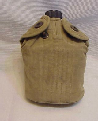 Ww2 1943 Us Military Army Marines Canteen G.  P.  & F Co.  Fmhs 1918 Wwi Cover