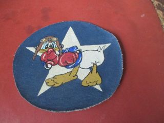 Wwii Usaaf Disney Donald Duck 476 Th Fighter Group Flight Jacket Patch