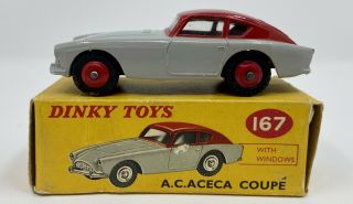 Dinky Toys No.  167 A.  C.  Aceca Coupe W/ Windows