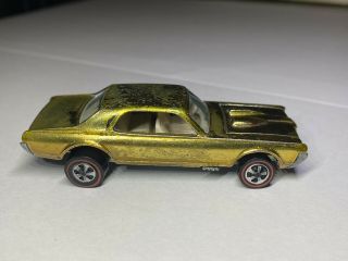 Gold US Custom Cougar Redline Hot Wheels - Read 3