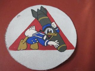Wwii Usaaf Disney Donald Duck - Bomb 389 Th Bomb Squadron 312 Bg Jacket Patch