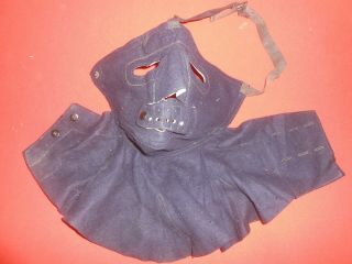 U.  S.  Army : - Vintage Wwii U.  S.  Navy Wool Face Mask Blue Militaria
