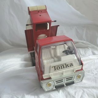 Vintage Tonka Steel Cement Mixer Toy Truck - Red 2