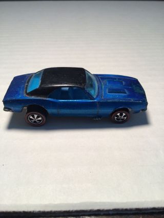 Hot Wheels Redlines Custom Camaro Blue/black Roof 3