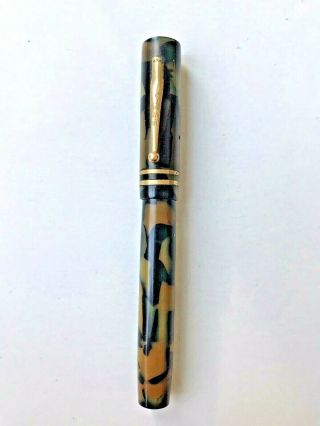 Marbled Eagle Fountain Pen With 14k Gold Nib