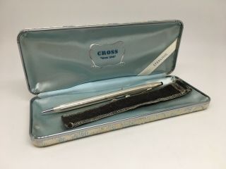 Cross Sterling Silver Ladies Ballpoint Pen Case Vintage