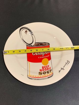 VINTAGE Andy Warhol /1000 Campbell ' s Soup Can Limited Plate Pop Block 2