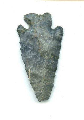 Indian Artifacts - Notched Base Dove Tail Point - Arrowhead