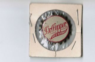 Dr Pepper Bottle Cap - Very 1st - King Of Beverages - Oldest And Rarest
