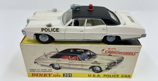 Dinky Toys No.  251 Pontiac U.  S.  A.  Police Car W/ Speedwheels