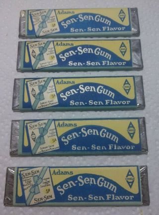 1920 ' s Full Pack Adams Sen - Sen Chewing Gum American Chicle Company NY 2